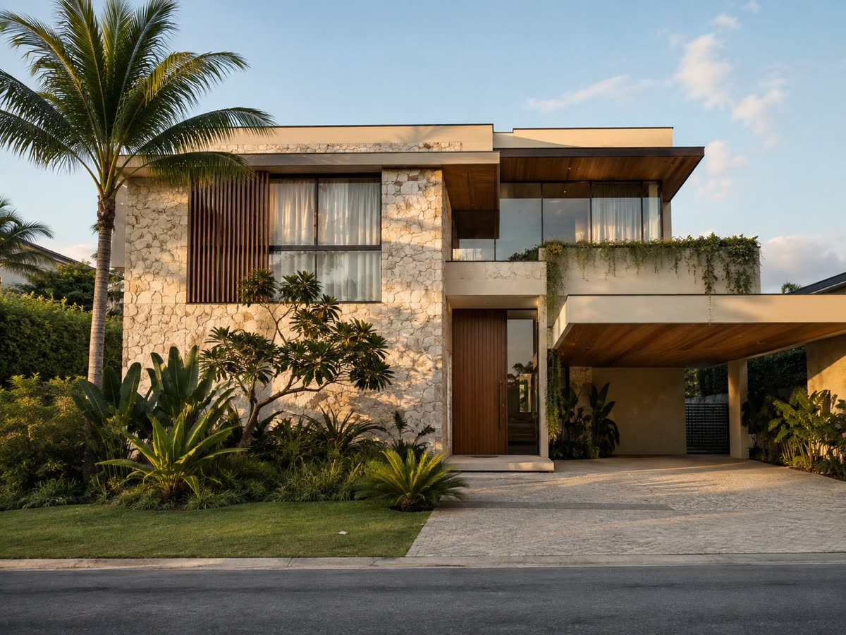 Casa contemporânea no Eusébio